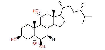 Ergosta-3b,5a,6b,11a-tetraol